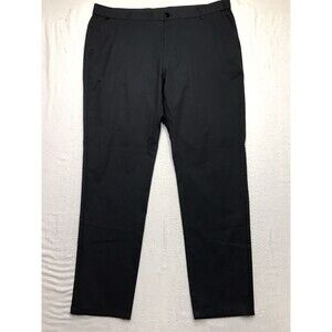 JACK ARCHER Pants Men 38x32 Space Black Stretch Waist Golf Chino